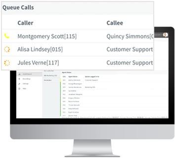 El contact center de 3CX le ofrece al supervisor escucha, interrupción y susurro en llamadas