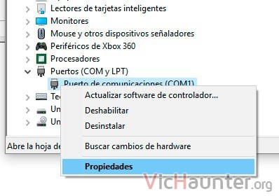Cómo cambiar el puerto COM de un USB en Windows 10 - VicHaunter.org