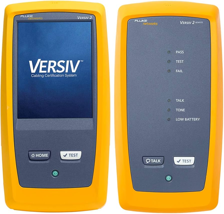 Fluke Networks DSX2-5000 CableAnalyzer - Certificador de cable de cobre  para cables de par trenzado de categoría 5, 5e, 6 y 6A, rango de 1 GHz,  visualización táctil, informes LinkWare, incluye :
